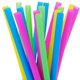 thumbnail image 1 of 100pc Jumbo Straw Neon Colour Plastic Drinking Straws Smoothies Milkshake 10mm, 1 of 4