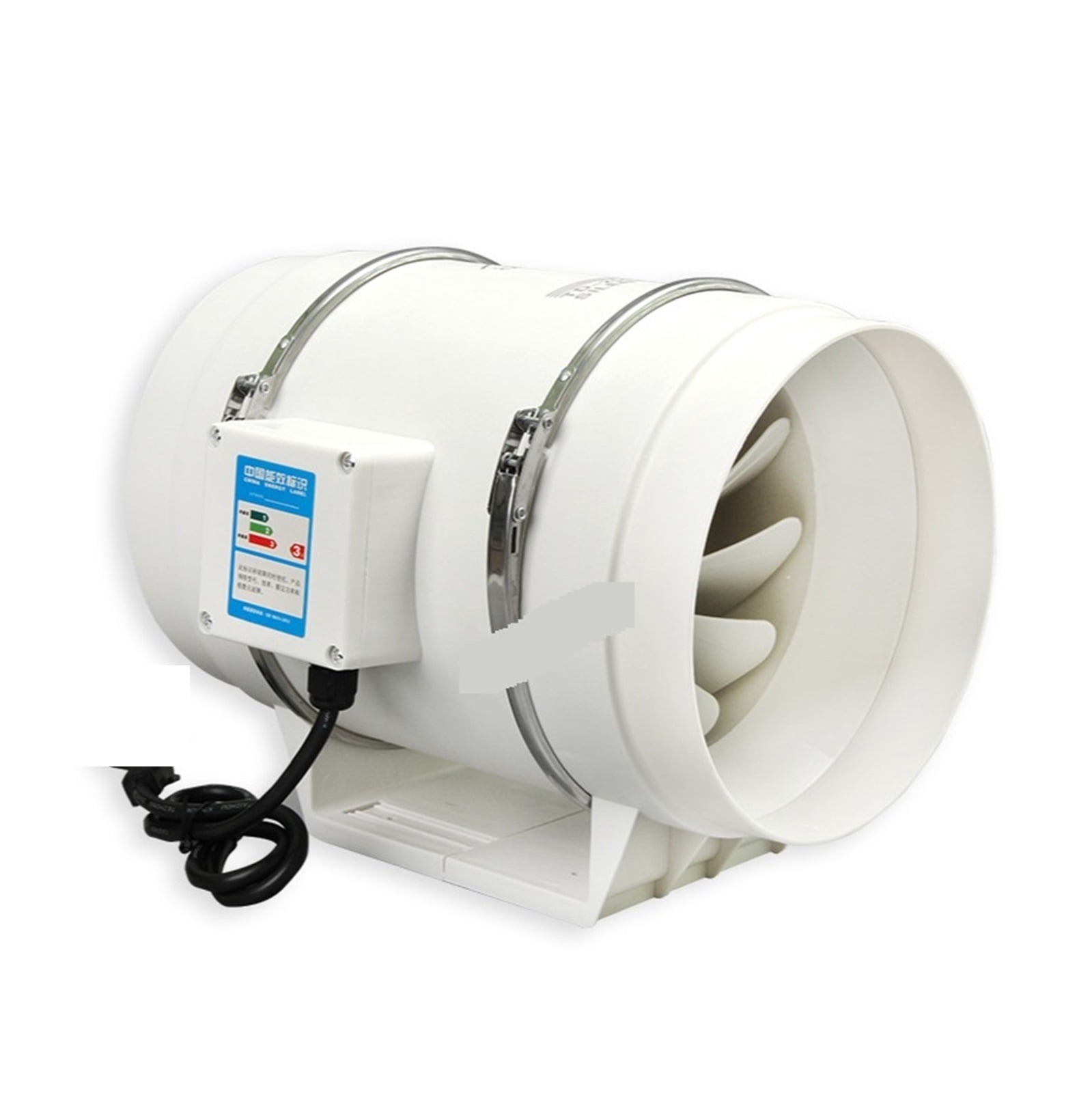 3''4''5''6'' Exhaust Fan Silent Inline Pipe Duct Fan Bathroom Extractor Ventilation Kitchen Toilet Wall Air Clean Ventilator ,Energy-Efficient