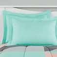 thumbnail image 6 of Mainstays Gray and Teal Geometric 8 Piece Bed in a Bag Comforter Set With Sheets, Full, 6 of 8