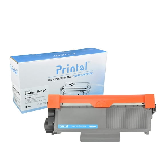 Printel Cartouche de Toner Compatible pour Brother TN660 à Rendement Élevé Noire Utilisée pour Brother DCP-2520, DCP-2540, HL-2300, HL-2305, HL-2320, HL-2340, HL-2360, HL-2380, MFC-2680, MFC-2700, MFC-2705...
