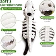 thumbnail image 3 of Zydvens Glow in the Dark Pet Dinosaur Skeleton Costume - 3D Cozy Plush Cat Dog Skeleton Halloween Outfit Adjustable Soft for Halloween Pet Cosplay Costume, 3 of 8