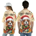 thumbnail image 5 of Merry Christmas Santa Cavalier King Charles Spaniel Scarf Twinkling Lights Xmas Holiday All Over Print 3D Baseball Shirt Dog Lover Gifts Softball Sport - 00022, 5 of 6