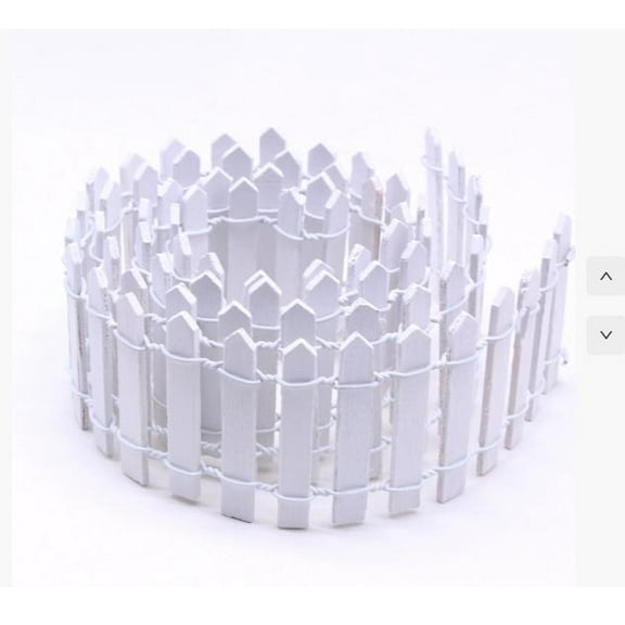 WEUVEB Decorative Small Garden Fences for Bonsai Plant Pots, 4 Pieces Miniature Outdoor Yard Fence