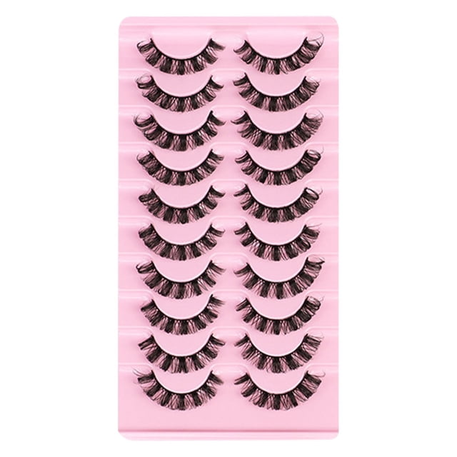 Pestañas postizas 3D densas, rizadas, naturales y finas, de hada, con volumen en capas, para maquillaje de escenario