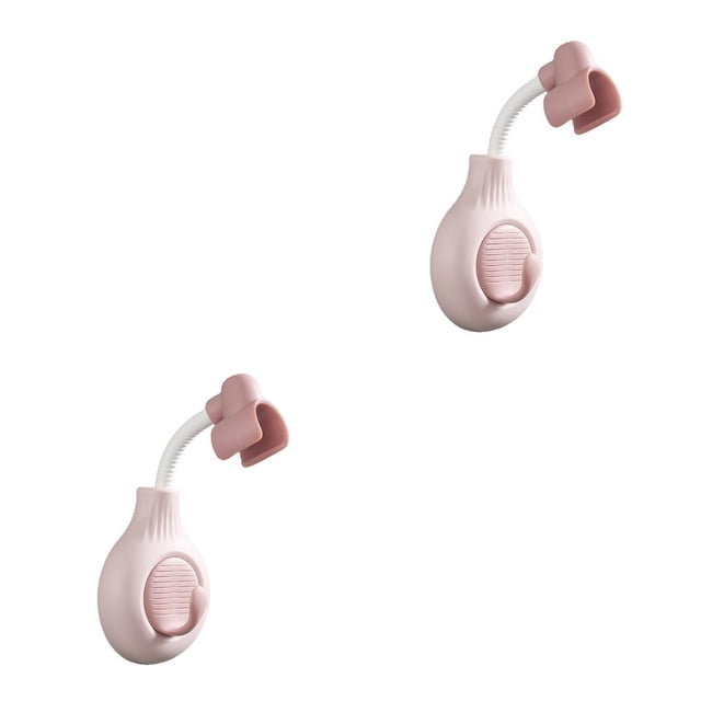 Bearachild Soporte de cabezal de ducha de pared de 360 grados, autoadhesivo ajustable, soporte de cabezal de ducha de mano, Base de repuesto para Rosado 2piezas Bearachild CBP313971