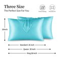 thumbnail image 5 of Astarin Satin Silk Pillowcase for Hair, Jewel Blue King Size Silk Pillow, Satin Pillow Covers 2 Pack with Envelope Closure, 20x36 inches, 5 of 7