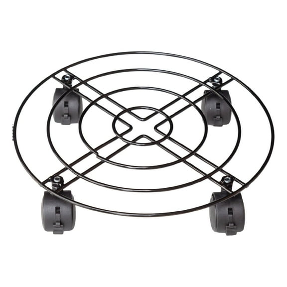 Gnwei Plant Caddy with Wheels Heavy Duty Metal Iron Large Potted Plant Stand Holder Move Around Indoor Outdoor Garden Patio Flower Pot Planter Adjustable Rolling Dolly Casters