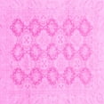 thumbnail image 1 of Ahgly Company Indoor Square Oriental Pink Traditional Area Rugs, 6' Square, 1 of 4