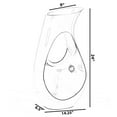 thumbnail image 4 of Modern floor vase, White Unique Trumpet Floor Vase, Home Interior Decoration, Modern Floor Vase, Tall Floor Vases for Entryway and Living Room And Office 24" Tall, 4 of 8