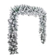 thumbnail image 6 of 6FT Christmas Garland, Flocked Artificial Pine Garland with 133 Branches, Soft Foliage Snowy Holiday Garland for Mantel, Indoor Christmas Decor, 6 of 6