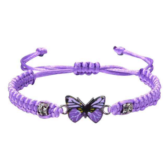 Set de pulseras para parejas tejidas a mano - Pulseras de corda de seda ajustables para hombres y mujeres - 16-32cm de largo - Joyería de regalo de cumpleaños