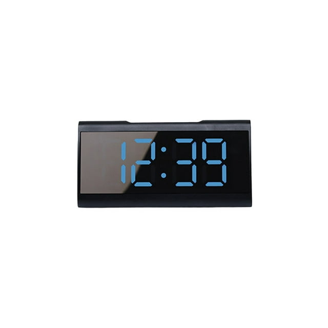Reloj despertador digital Seitruly con funciones múltiples y luz azul