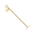 thumbnail image 2 of Bracelet Charme en Or Jaune 14K avec Toggle Heart Tag, 2 of 4