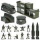 thumbnail image 1 of FELTECHELECTR Juego de 56 figuras de soldado de plástico militar, accesorios y decoración (verde), 1 of 6