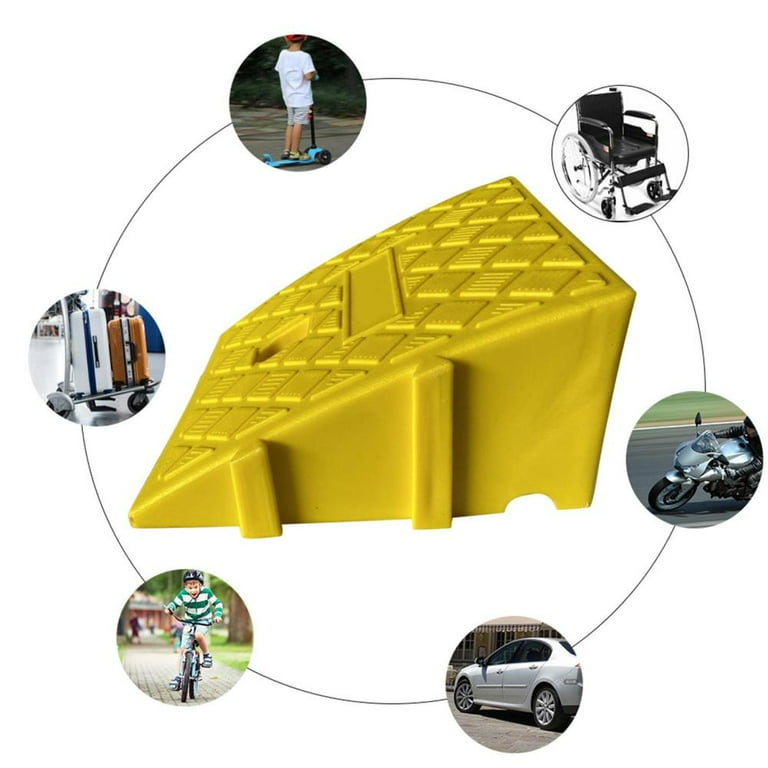 Driveway Curb Ramps Heavy Duty Rubber Curb Ramps 39.3x5.9x2 Inch - 10 ...