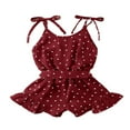 thumbnail image 5 of Enfants Fille Sangle Sans Manches Polka Points Shorts Combinaison MHXX, 5 of 5