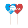 thumbnail image 1 of China Beijing Tian An Silhoutte Toothpick Flag LOVE Heart Lable Cupcake Pick, 1 of 4