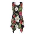 thumbnail image 5 of Uorisanigo Hawaiian Flowers Matching Couple Outfits Husban and Wife Clothing Men's Button Down Summer Shirt and Women's Tank Dress Casual Hawaiian Sundress with Pocket, 5 of 7