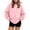 A-Pink, variant on SYwaren Pullover Sweatshirt for Women Plus Size Hoodie Long Sleeve Casual Solid Color Double Flap Pockets Fall Winter Tops