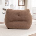 thumbnail image 5 of Hemvt Giant Bean Bag Chair with Armrests, High-Density Foam Lazy Sofa for Adults, Plush Teddy Fabric Comfy Reading Couch for Living Room & Bedroom, 5 of 9