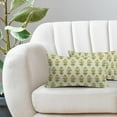 thumbnail image 3 of Spring Floral Lumbar Pillow Covers 22x22 Set of 2 Green Pink Yellow Flower Leaves Print Rectangle Decorative Throw Pillow Cases Outdoor Farmhouse Decoration for Sofa Couch Bed, 3 of 6