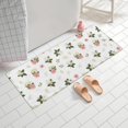 thumbnail image 2 of Pioneer Flower Floral Print Pattern Bathroom Rugs Mat, Non Slip Microfiber Bathroom Rug with Rubber Backing, Soft Mats for Bathroom Floor Tub Shower, 24"x60", 2 of 5
