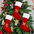 thumbnail image 6 of Comefolife Christmas Stockings with Initials, 19” Large Embroidered Monogram Knitted Stockings for Family, Kids, Xmas Holiday Party Gifts & Decoration for Fireplace, Burgundy, Letter Z, 6 of 8