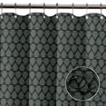 thumbnail image 5 of S4Sassy Black Floral Block Bathroom Decor Shower Waterproof Curtain Drapes Resistant-60 x 70 Inch, 5 of 6