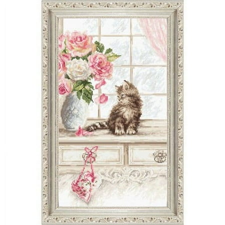 UPC: 4840746045073 | Letistitch Kitten Counted Cross-Stitch Kit