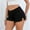 hwj# Black993, variant on Huowey Women'S Jean Shorts High Waisted Denim Stretch Shorts Slim Fit Ripped Distressed Jean Hot Pants Solid Colro Fashionable Tassels Retro Vintage Casual Summer Cozy Short Trousers,Black,L