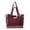 Purple, variant on Wrangler Clear Tote Bag for Women with Leopard Print Insert & Pouches, Brown