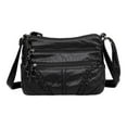 thumbnail image 2 of Bolsos de Mujer Bolsos Suaves Moda PU Bolsas de Hombro de Cuero Bolsa de Viaje negro Hugo  Bolsas de mensajero de mujeres PU, 2 of 7