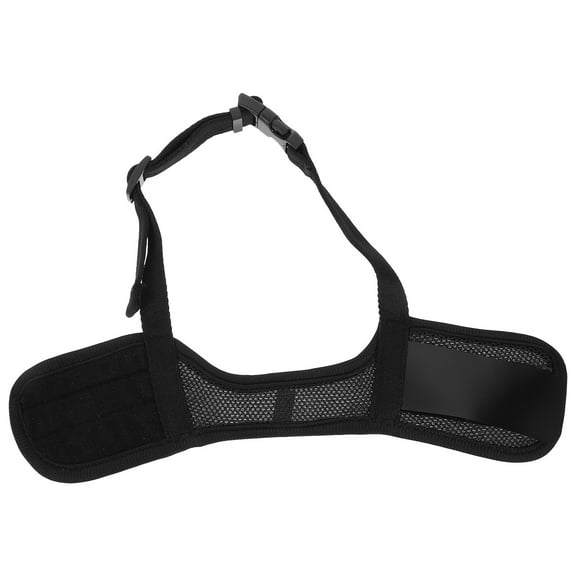 LEORX Breathable Dog Muzzle Black Breathable Mesh Fabric 1Pcs