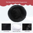 thumbnail image 4 of Winter Warm Pet Round Plush Mat Anti-slip Base (black, 40cm) 1pieces, 4 of 4