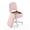 Pink,Rabbit, variant on Spacious Storage Vanity Stool - White Padded Ottoman with Adjustable Height, 360° Swivel, Folding Backrest, Silent Wheels, Soft Faux Rabbit Fur for Makeup, Bedroom, Office