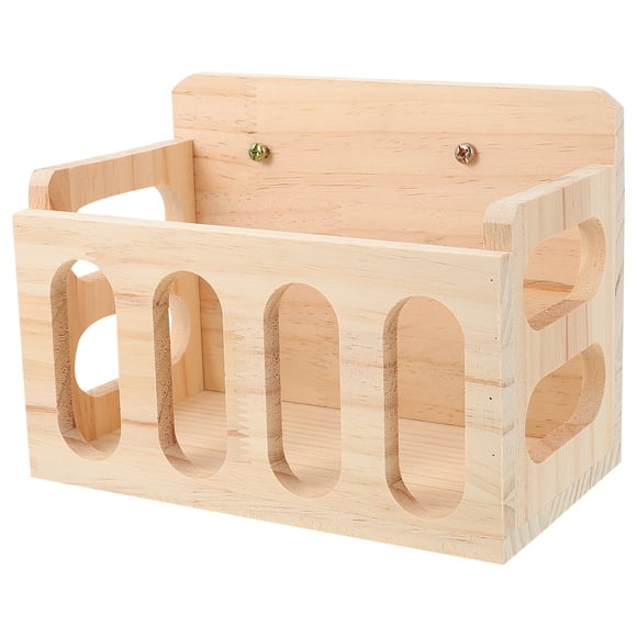 Comedero de heno de madera para conejos, cobayas y chinchillas.