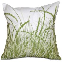 Simply Daisy 16" x 16" Sea Grass 1 Floral Print Pillow, Green
