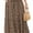 05LD Khaki, variant on Cueply Women's Plus Size Casual High Waist Tie Front Long Skirts with Pockets Flowy Summer Pleated Tiered Elastic Skirt