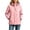 Pink, variant on Tqcoqu Women's Outdoor Waterproof Windproof Jacket,Detachable Hood Long Sleeve Hiking Rain Coat,Black Women's XS-XXXL