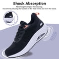 thumbnail image 5 of MAFEKE Women's Air Non Slip Orthotic Sneakers, Arch Support Athletic Walking Shoes for Plantar Fasciitis, Blackwhite Size 10.5, 5 of 10