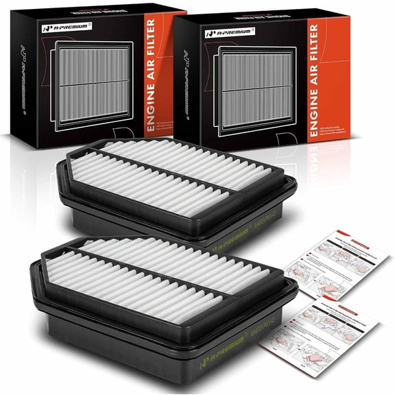 A-Premium 2-PC Engine Air Filter Compatible with Genesis G80 2021-2024, G90 2023-2024, 3.5L, Hexagonal, Replace# 28113T1310, PA99842