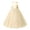 Light Yellow, variant on Elegant V-Back Satin Dress for Girls, Formal Flower Girl Gown for Wedding Birthday Party, Toddler Communion Dress with Bow Sash