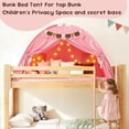 thumbnail image 3 of YEERSWAG Full Bed Tent with Star Lights & Flags, Breathable Portable Playhouse for Indoor Bedroom, Birthday Gift, Beige/Pink/Black, 3 of 10