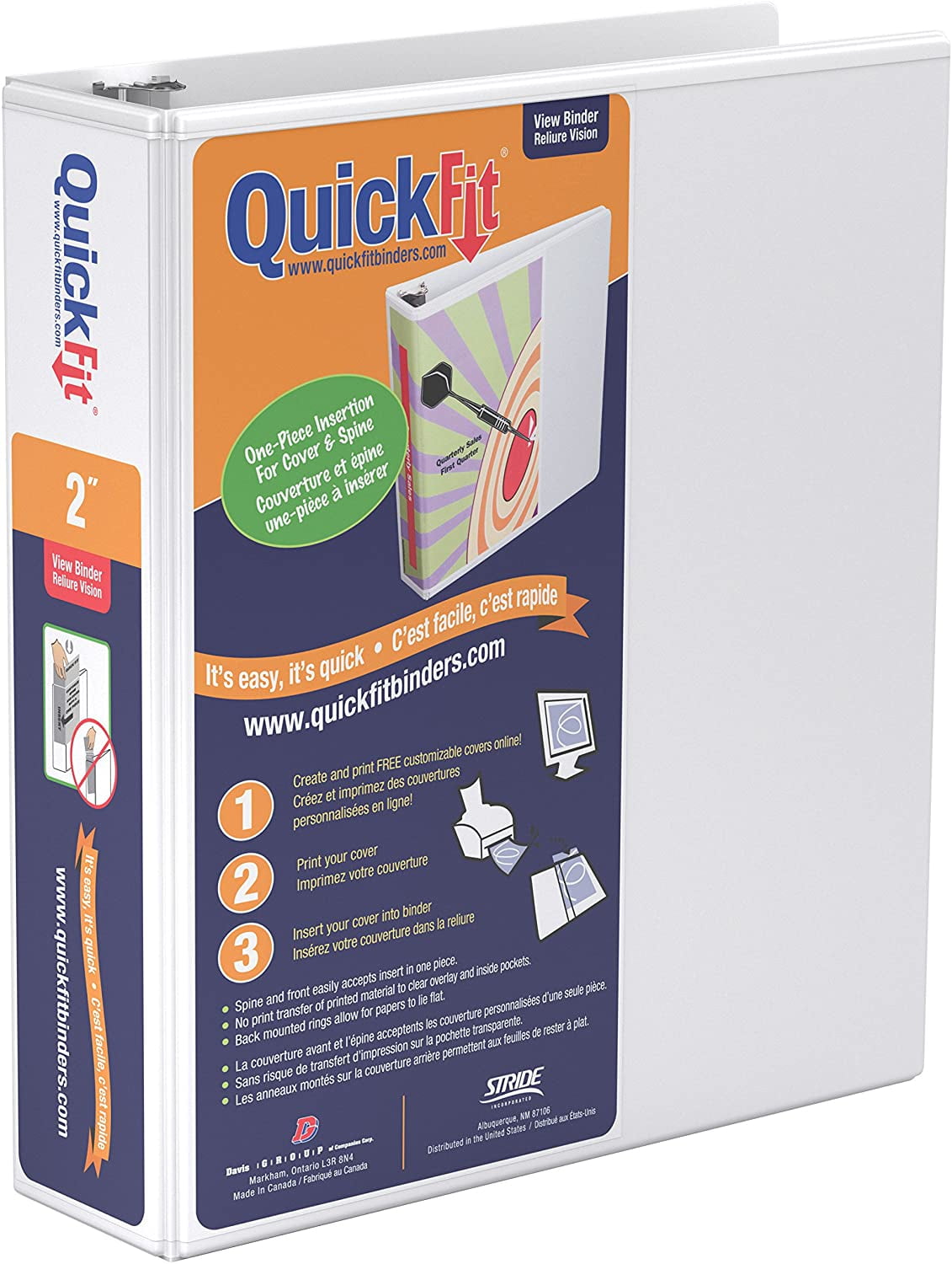 QuickFit Quick Fit Presentation Binder 2" Binder Capacity Letter
