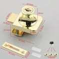 thumbnail image 1 of Premium Gold Glass Door Lock Latch Suitable for Wine Storage Solutions, 1 of 3