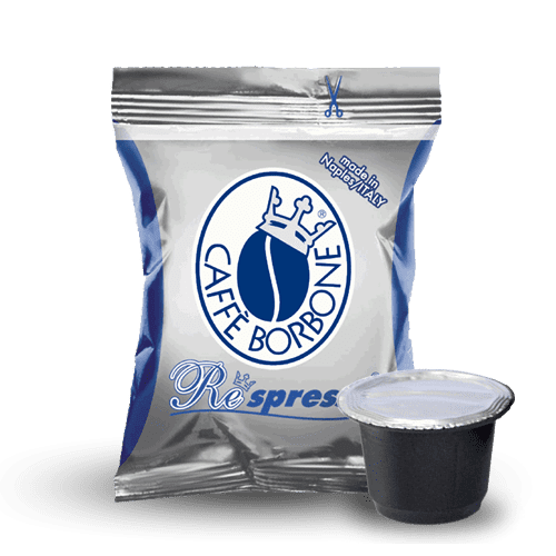 Caffe Borbone capsules (compatible with Nespresso® OriginalLine machines) - 50-pack - Blue/Blu pods - (Intensity 8/10)