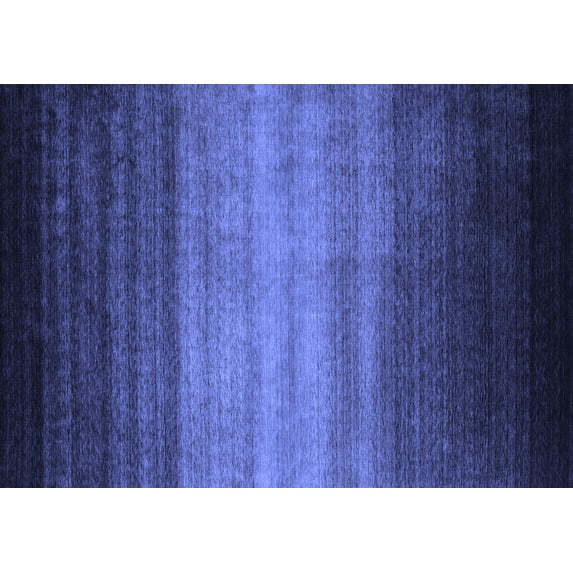 Ahgly Company Machine Washable Indoor Rectangle Abstract Blue Contemporary Area Rugs, 5' x 7'