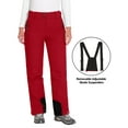 thumbnail image 2 of Mapamyumco Women's Ski Bibs Waterproof Insulated Snowboard Pants, Windproof Snow Pants with Detachable Suspenders Urban Red XS, 2 of 7