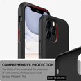 thumbnail image 3 of Compatible with iPhone 11 Pro Max Case 6.5 inches, Thickened Liquid Silicone Phone Case (with Microfiber Lining) for iPhone 11 Pro Max 2019, Black, 3 of 14