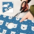 thumbnail image 6 of Yayeee Faucet Mat for Kitchen Sink 30" Diatomite Long Splash Guard Pad, Blue Polar Bear, 2 Pack, 6 of 7